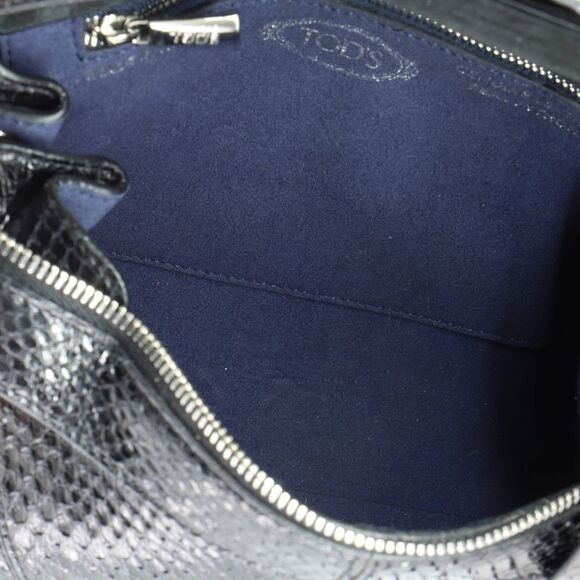 Tod's Wave Bag Python Mini Black - Picture 5 of 8